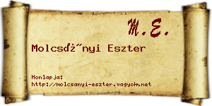 Molcsányi Eszter névjegykártya
